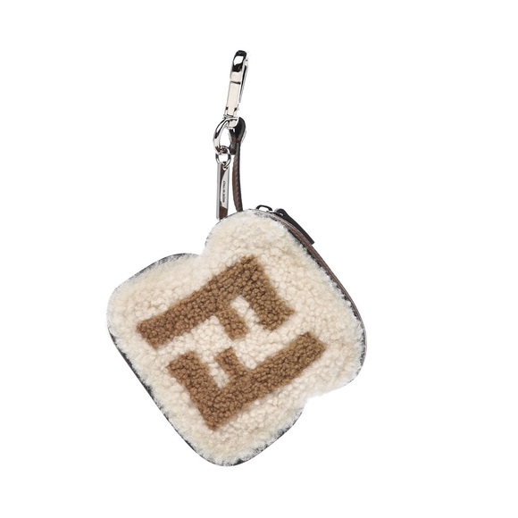 FENDI FF TOAST POUCH CHARM - Picture 1 of 2